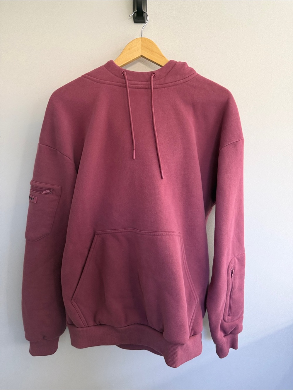 Comfrt Airplane Mode Pullover Hoodie Sweatshirt - Berry size Medium